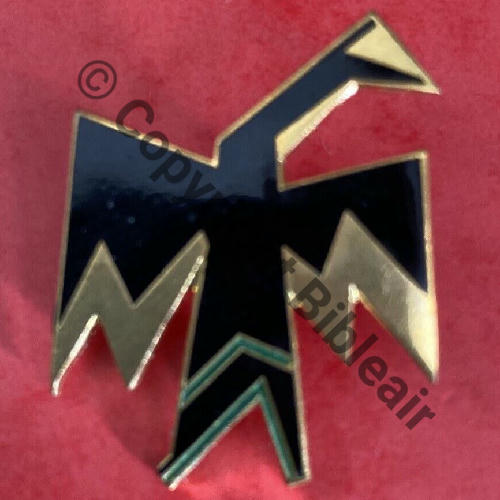 A0767 EscadronALA 1.22 AIN FORT LAMY  AB PARIS Bol poinconne Dos lisse No435 Src.klou07 90Eur07.23 